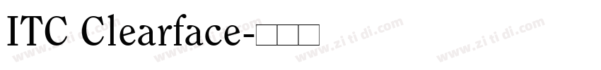 ITC Clearface字体转换